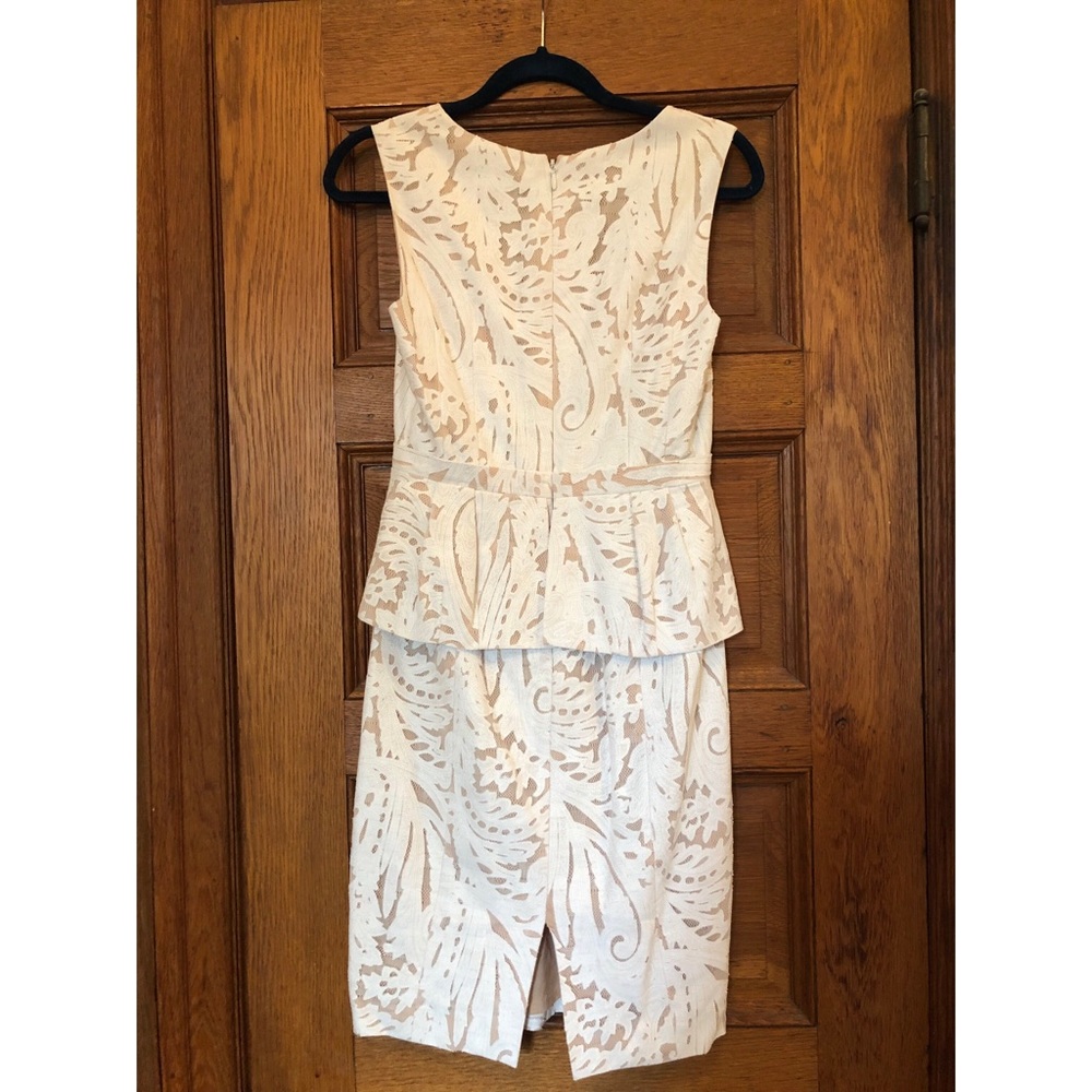BCBG white lace peplum dress - Picture 3 of 3